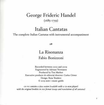 7CD/Coffret Georg Friedrich Händel: Italian Cantatas LTD