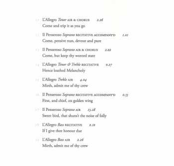 2CD Paul McCreesh: L'Allegro, Il Penseroso Ed Il Moderato (1740)