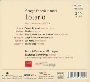 3CD Georg Friedrich Händel: Lotario