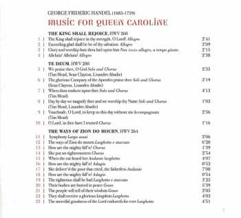 CD Georg Friedrich Händel: Music For Queen Caroline