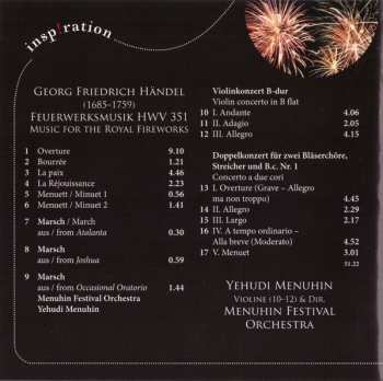 CD Georg Friedrich Händel: Feuerwerksmusik - Best of Händel