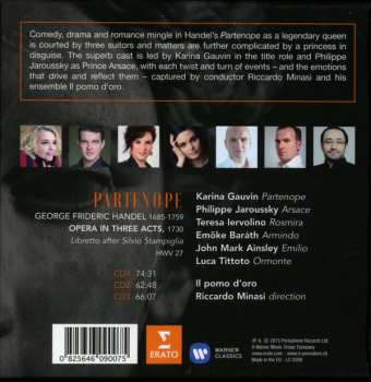 3CD/Coffret Georg Friedrich Händel: Partenope