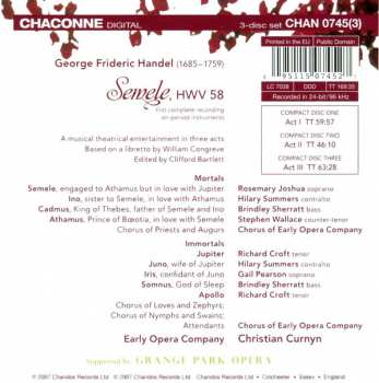 3CD/Coffret Georg Friedrich Händel: Semele