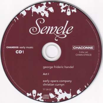 3CD/Coffret Georg Friedrich Händel: Semele