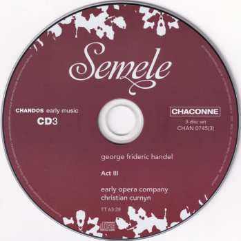 3CD/Coffret Georg Friedrich Händel: Semele