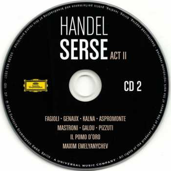 3CD/Coffret Georg Friedrich Händel: Serse