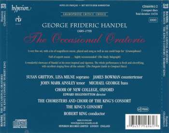 2CD Georg Friedrich Händel: The Occasional Oratorio