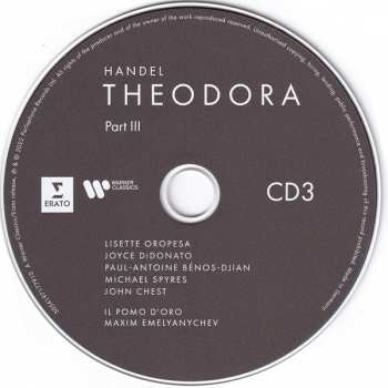 3CD/Coffret Georg Friedrich Händel: Theodora