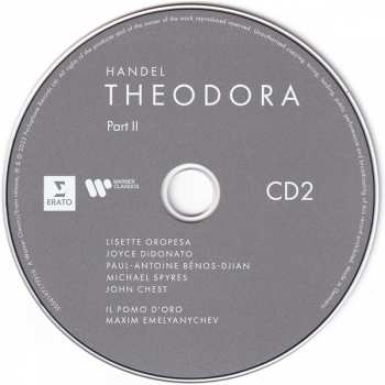 3CD/Coffret Georg Friedrich Händel: Theodora
