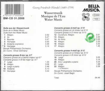 CD Georg Friedrich Händel: Wassermusik