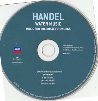 CD John Eliot Gardiner: Water Music, Fireworks Music
