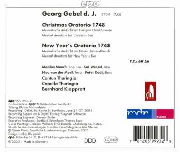CD Peter Kooij: Christmas Oratorio; New Year's Oratorio