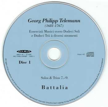 2CD Georg Philipp Telemann: Essercizii Musici Overo Dodeci Soli E Dodeci Trii À Diversi Stromenti (Vol II)