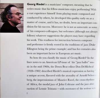 CD Georg Riedel: Wolfgang On My Mind