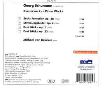 CD Georg Schumann: Piano Works