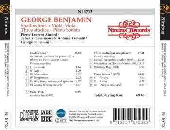 CD Pierre-Laurent Aimard: Shadowlines · Viola, Viola · Three Studies · Piano Sonata