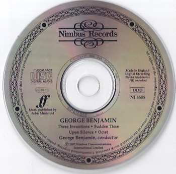 CD George Benjamin: Three Inventions / Upon Silence / Sudden Time / Octet
