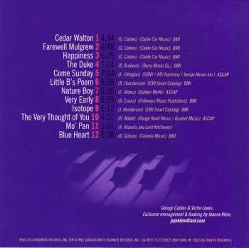 CD George Cables: Icons And Influences