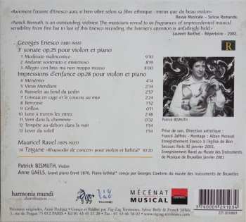 CD Maurice Ravel: Enesco Sonate No 3, Impressions D'Enfance - Ravel Tzigane
