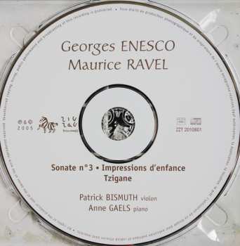 CD Maurice Ravel: Enesco Sonate No 3, Impressions D'Enfance - Ravel Tzigane