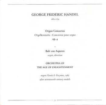 CD Georg Friedrich Händel: Organ Concertos, Op. 4
