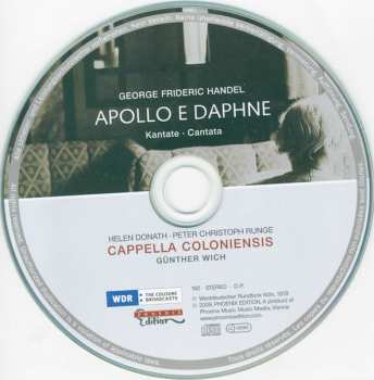 CD Georg Friedrich Händel: Apollo E Daphne (Kantate - Cantata)
