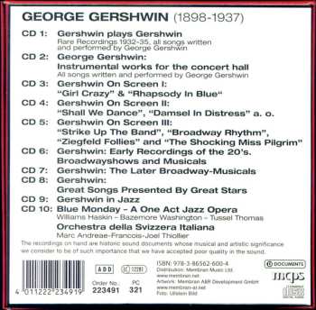 10CD/Coffret George Gershwin: 1898-1937