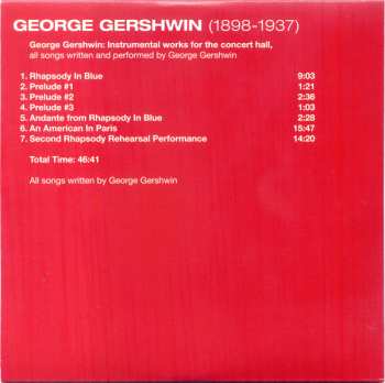 10CD/Coffret George Gershwin: 1898-1937
