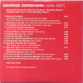 10CD/Coffret George Gershwin: 1898-1937