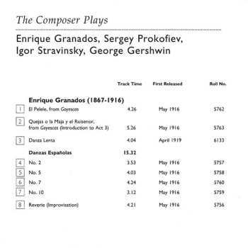 CD Sergei Prokofiev: The Composer Plays