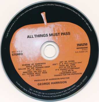 5CD/Coffret/Blu-ray George Harrison: All Things Must Pass (50th Anniversary) DLX