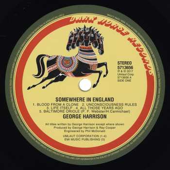 LP George Harrison: Somewhere In England