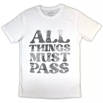 T-shirt All Things Must Pass Text Infill