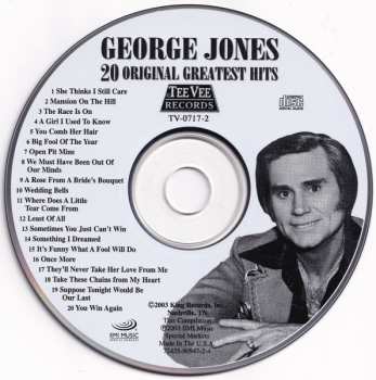 CD George Jones: 20 Original Greatest Hits