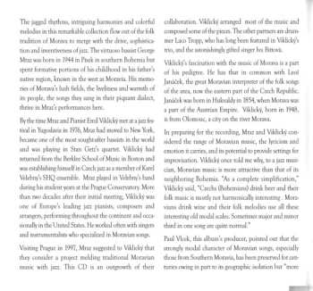 CD Iva Bittová: Moravian Gems