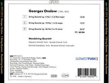 CD George Onslow: String Quartets Vol. 2