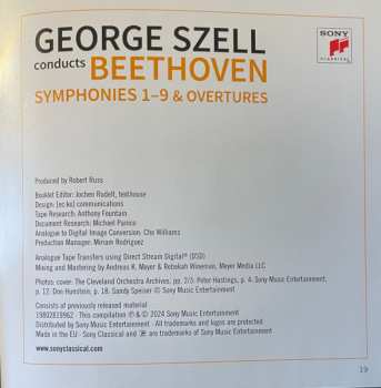 7CD/Coffret Ludwig van Beethoven: Symphonies 1-9 & Overtures (The Remastered Stereo Recordings)