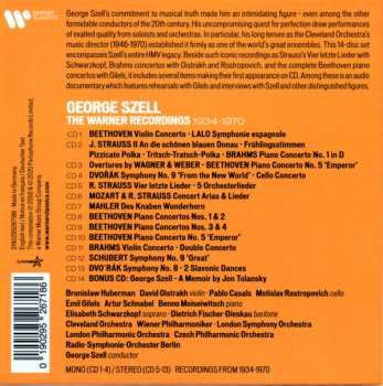 14CD/Coffret George Szell: The Warner Recordings, 1934-1970