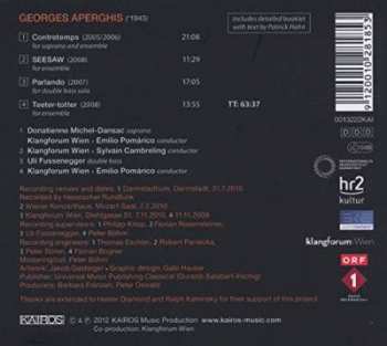 CD Klangforum Wien: Contretemps / SEESAW / Parlando / Teeter-totter 