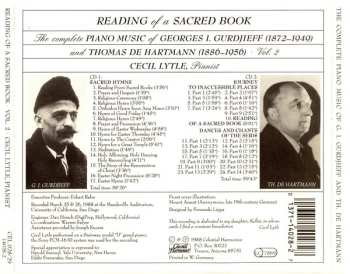2CD Georges Ivanovitch Gurdjieff: Reading Of A Sacred Book  : The Complete Piano Music Of Georges I. Gurdjieff (1872-1949) And Thomas De Hartmann (1886-1956) Vol.2