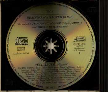2CD Georges Ivanovitch Gurdjieff: Reading Of A Sacred Book  : The Complete Piano Music Of Georges I. Gurdjieff (1872-1949) And Thomas De Hartmann (1886-1956) Vol.2