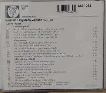 CD Gabriel Fauré: 4 Valses Caprices / 6 Impromptus /  8 Pieces Breves