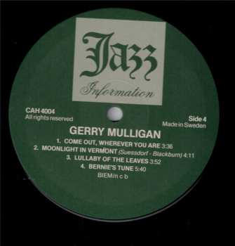2LP Gerry Mulligan: In Sweden