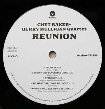 LP Gerry Mulligan Quartet: Reunion LTD