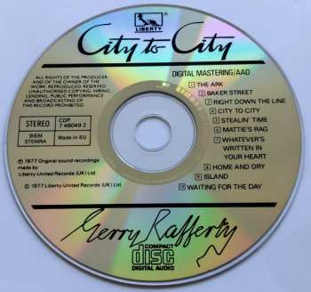 2CD Gerry Rafferty: City To City / Night Owl