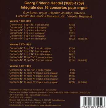 3CD Georg Friedrich Händel: Les Concertos Pour Orgue / The Organ Concertos = Die Orgelkonzerte