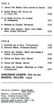 LP Gheorghe Zamfir: Improvisations Flûte De Pan Et Orgue