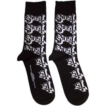 Merch Ghost: Chaussettes à la cheville Logo Ghost Pattern