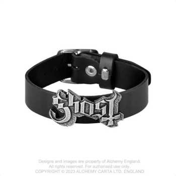 Merch Ghost: Bracelet en cuir Logo Ghost