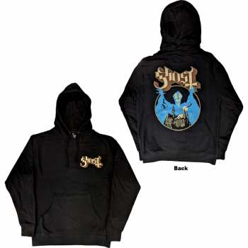 Marchandises Ghost: Ghost Unisex Pullover Hoodie: Pocket Logo & Opus (back Print) (small) S
